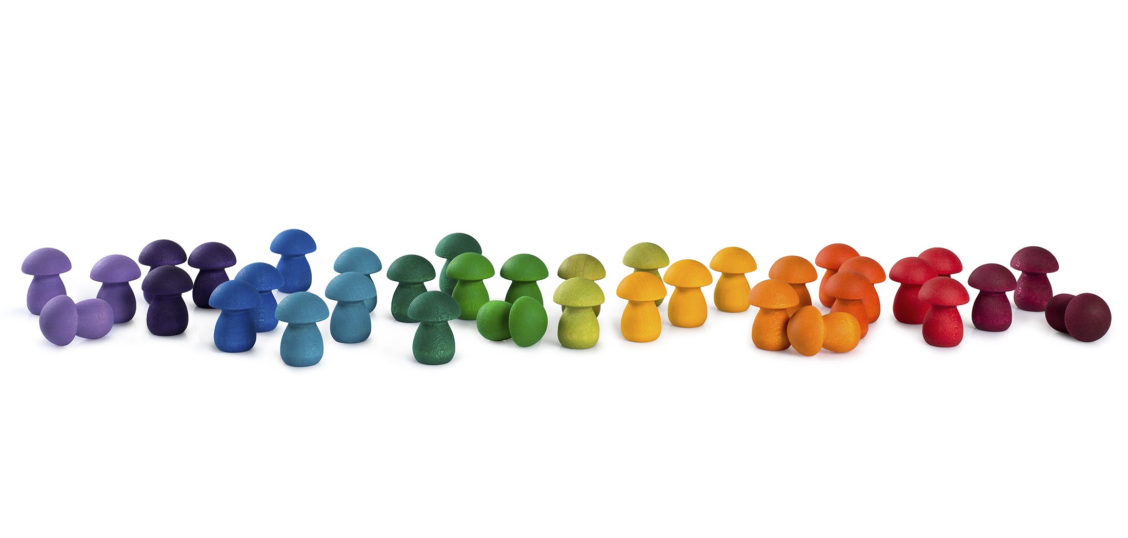 Grapat - Wood Mandala Rainbow Mushrooms - Grapat - littleyoyo.ca