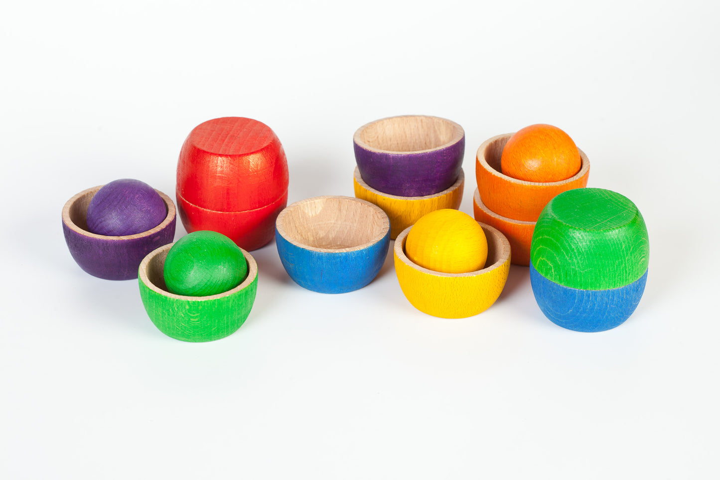 Grapat - Wood Coloured Bowls and Balls