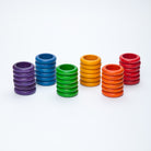 Grapat - Wood Coloured Rings 36 pieces - Grapat - littleyoyo.ca