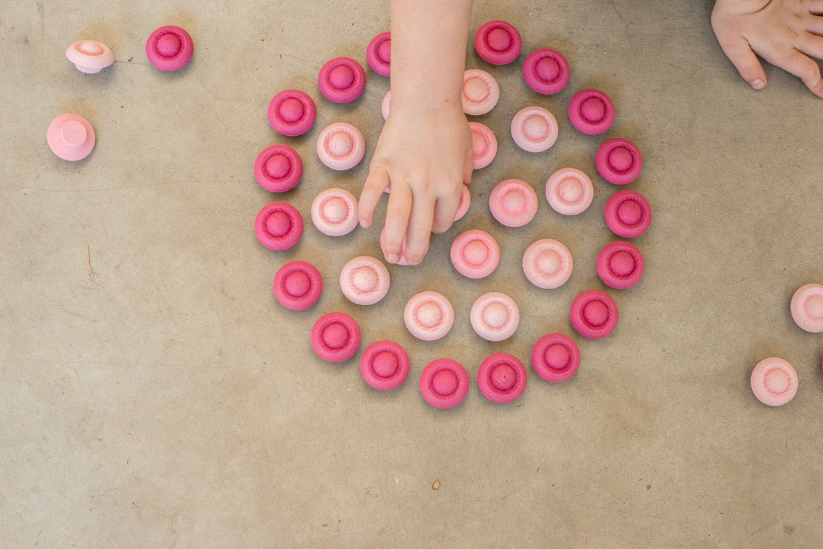 Grapat - Wood Mandala Flowers - Pink - Grapat - littleyoyo.ca
