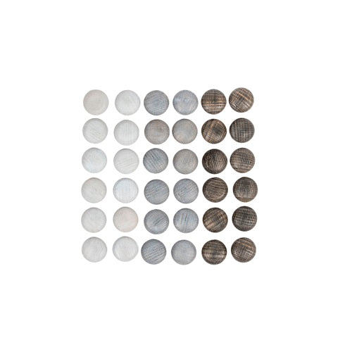 Grapat - Wood Mandala Stones - Grey - Grapat - littleyoyo.ca
