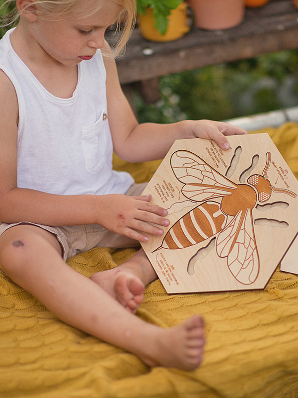 Stuka Puka - Busy Bee Wooden Puzzle - Stuka Puka - littleyoyo.ca