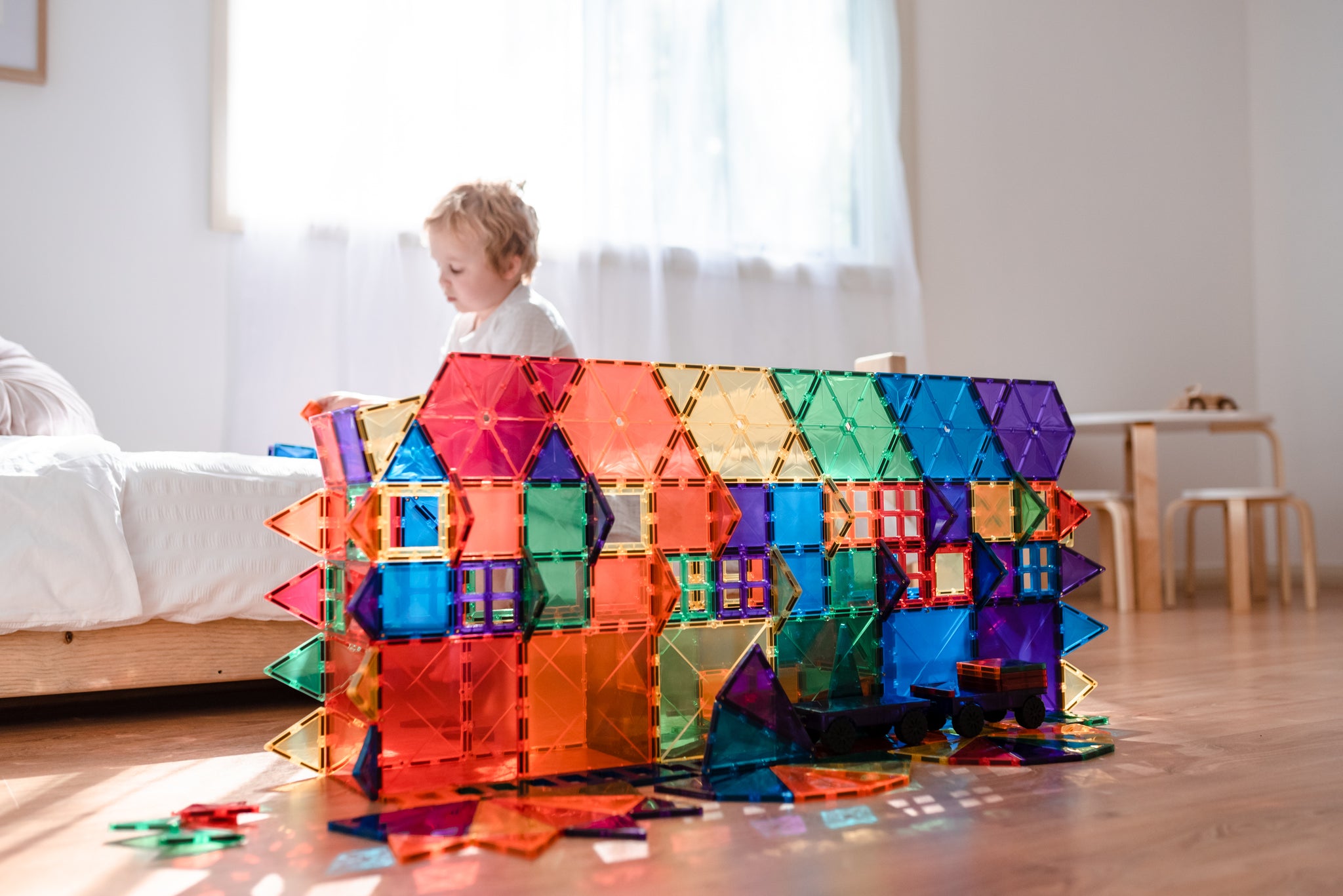 Connetix - 212 Piece Rainbow Mega Pack Magnetic Tiles