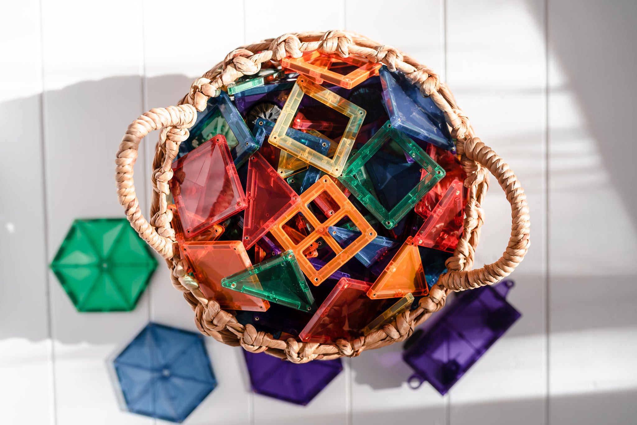 Connetix - 212 Piece Rainbow Mega Pack Magnetic Tiles