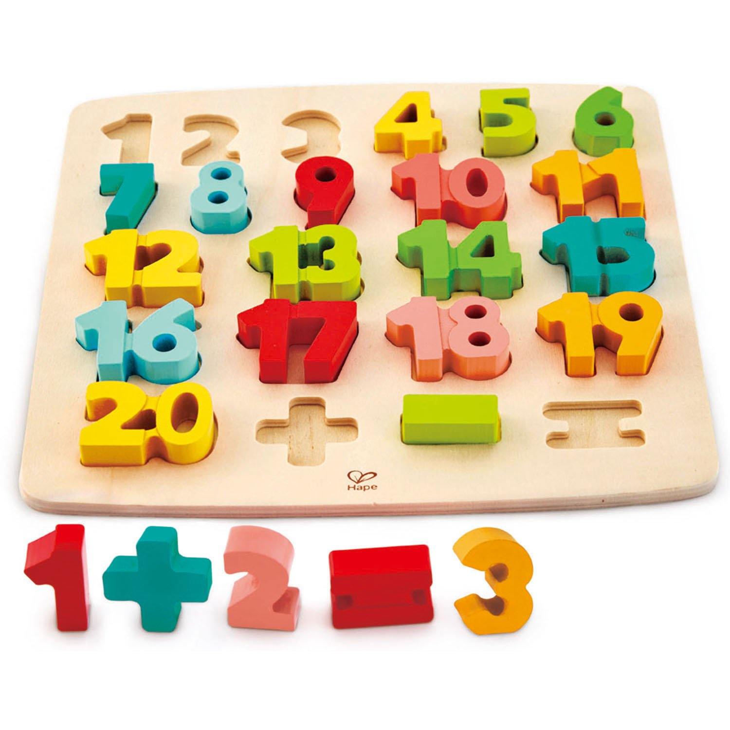 Hape - Chunky Number Math Puzzle - Hape - littleyoyo.ca