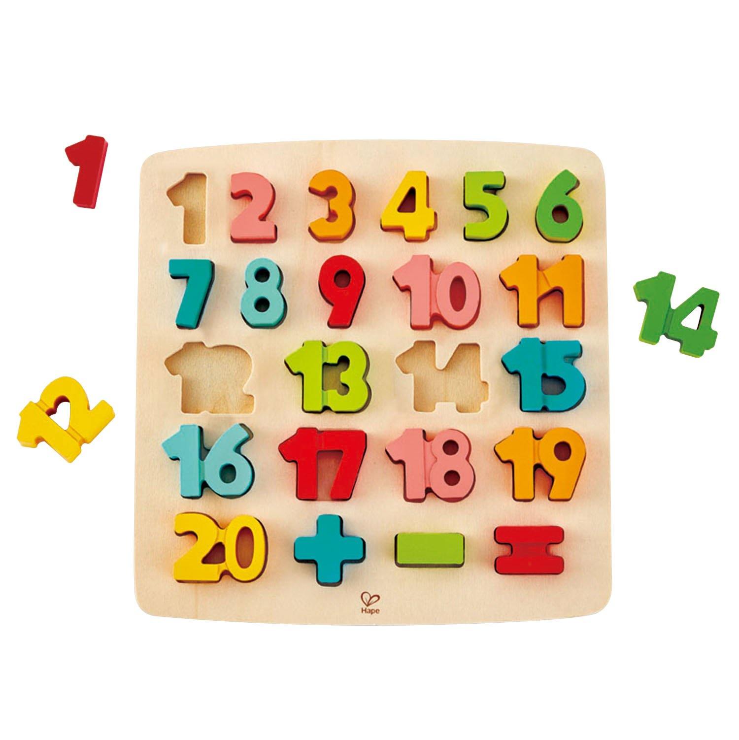 Hape - Chunky Number Math Puzzle - Hape - littleyoyo.ca