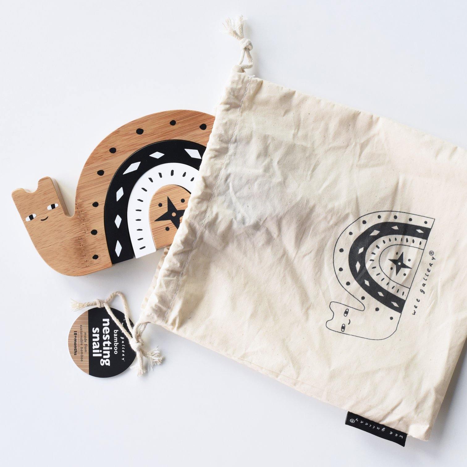 Wee Gallery - Bamboo Nesting Snail - Wee Gallery - littleyoyo.ca