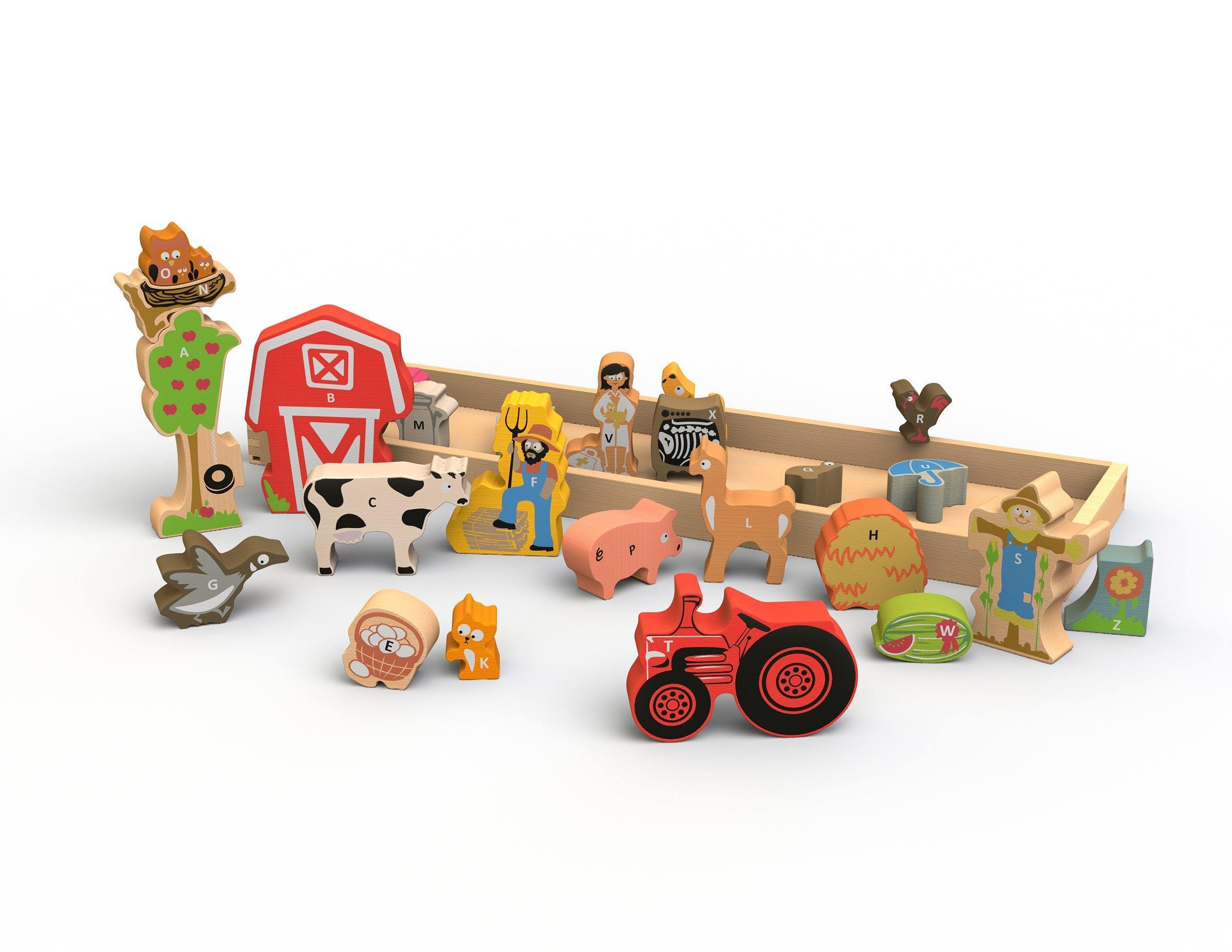 BeginAgain - Farm A to Z Puzzle and Playset - BeginAgain - littleyoyo.ca