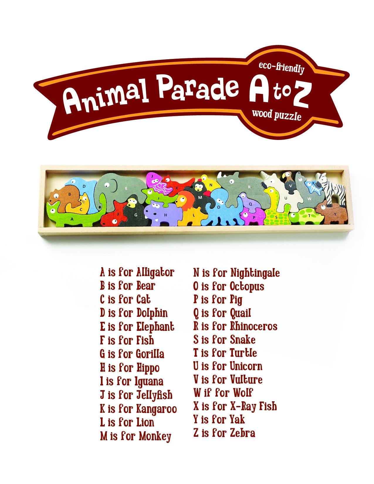 BeginAgain - Animal Parade A to Z Puzzle and Playset - BeginAgain - littleyoyo.ca