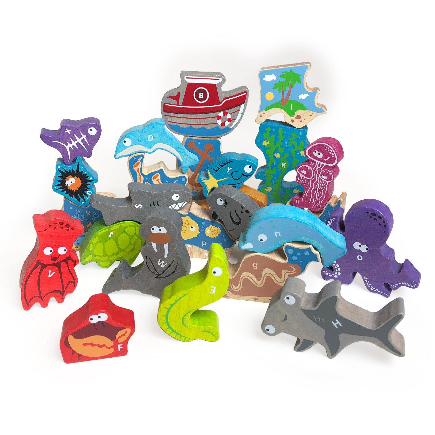 BeginAgain - Ocean A to Z Puzzle and Playset - BeginAgain - littleyoyo.ca