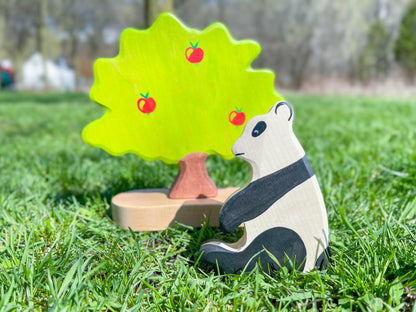 Holztiger - Panda Bear Wooden Figure - Holztiger - littleyoyo.ca