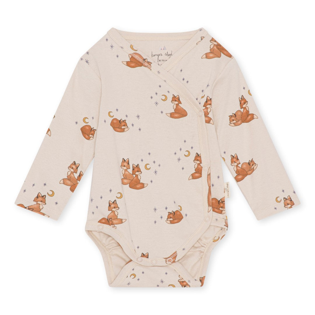 Konges Slojd - Organic Cotton Newborn Bodysuit -  Foxie