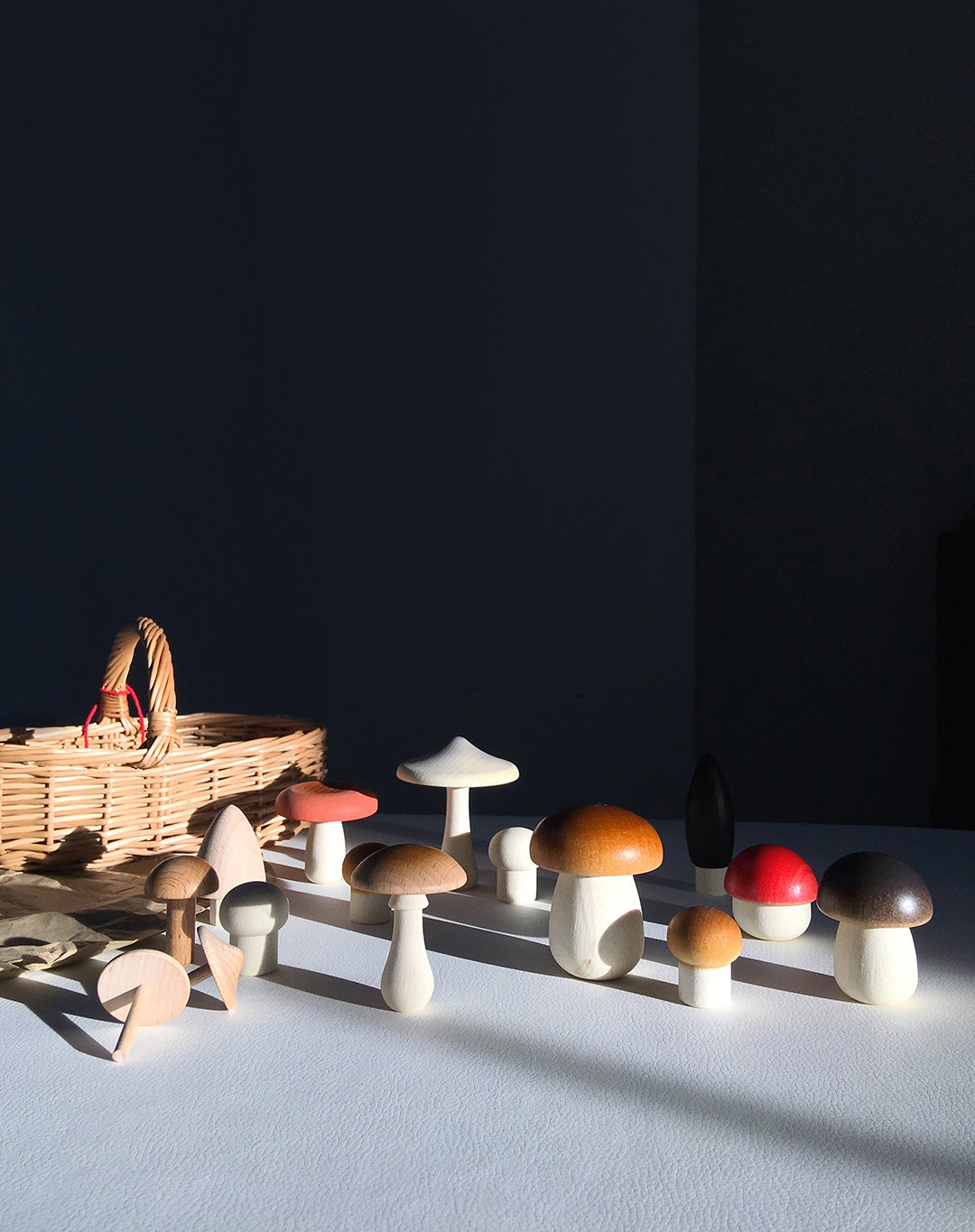 Moon Picnic - Forest Mushrooms Basket - Moon Picnic - littleyoyo.ca