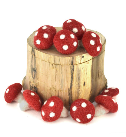 Papoose - Mushrooms 3cm - 10 piece
