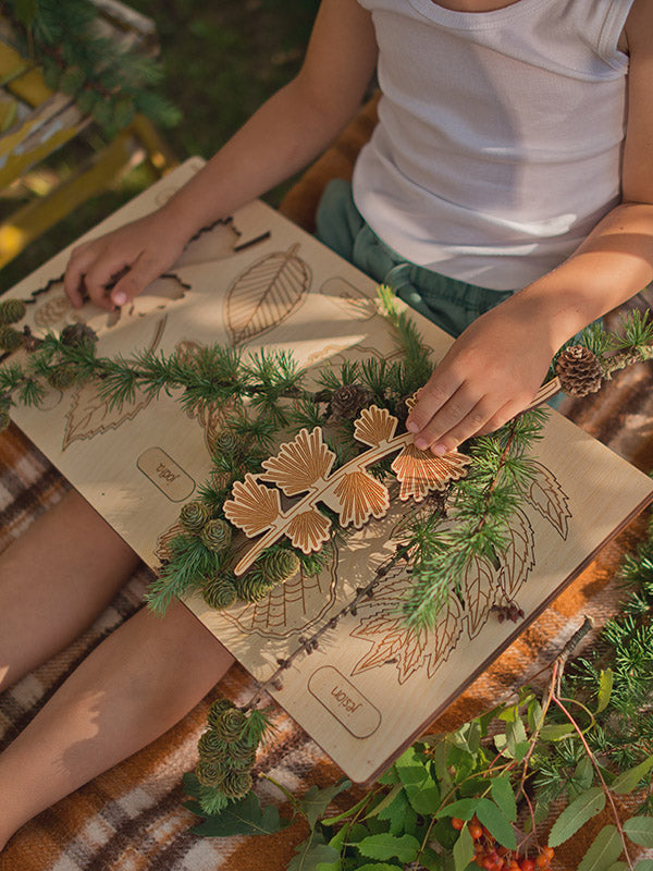 Stuka Puka - What Has Fallen From The Tree? Version. 2 - Wooden Puzzle - Stuka Puka - littleyoyo.ca