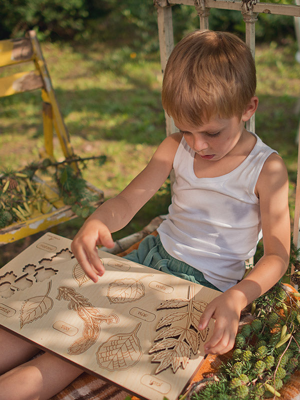 Stuka Puka - What Has Fallen From The Tree? Version. 2 - Wooden Puzzle - Stuka Puka - littleyoyo.ca