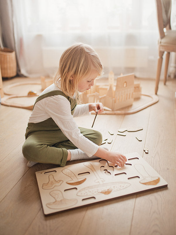 Stuka Puka - Spring Up Like Mushrooms Wooden Puzzle