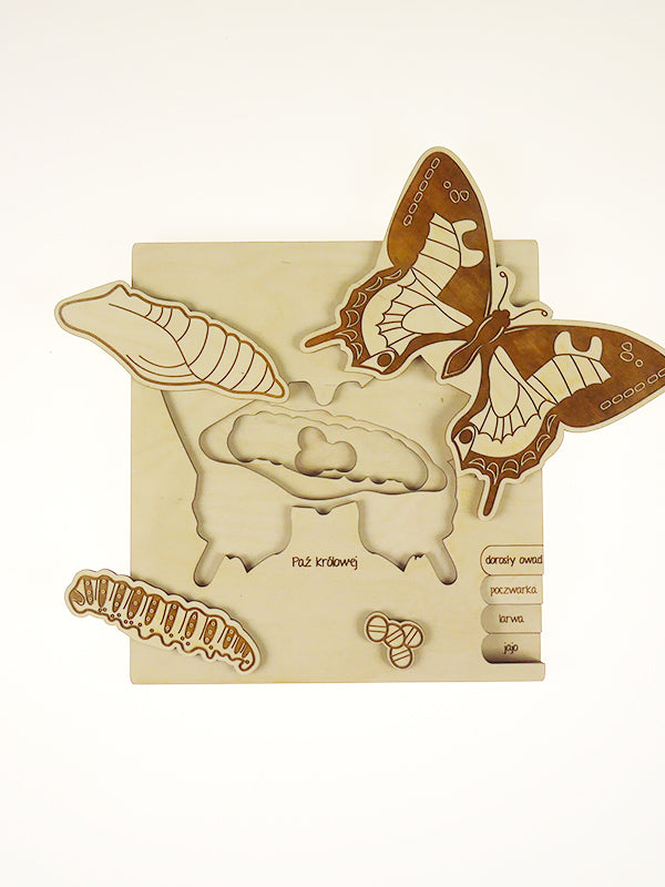 Stuka Puka - Bug's Life - Swallowtail Butterfly Wooden Puzzle