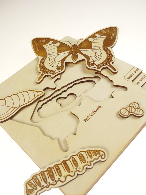 Stuka Puka - Bug's Life - Swallowtail Butterfly Wooden Puzzle