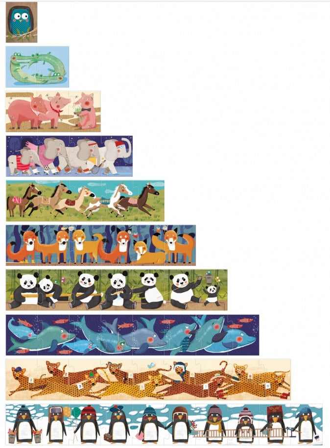 Londji - 10 Penguins 10 Puzzle - Puzzle - Londji - littleyoyo.ca