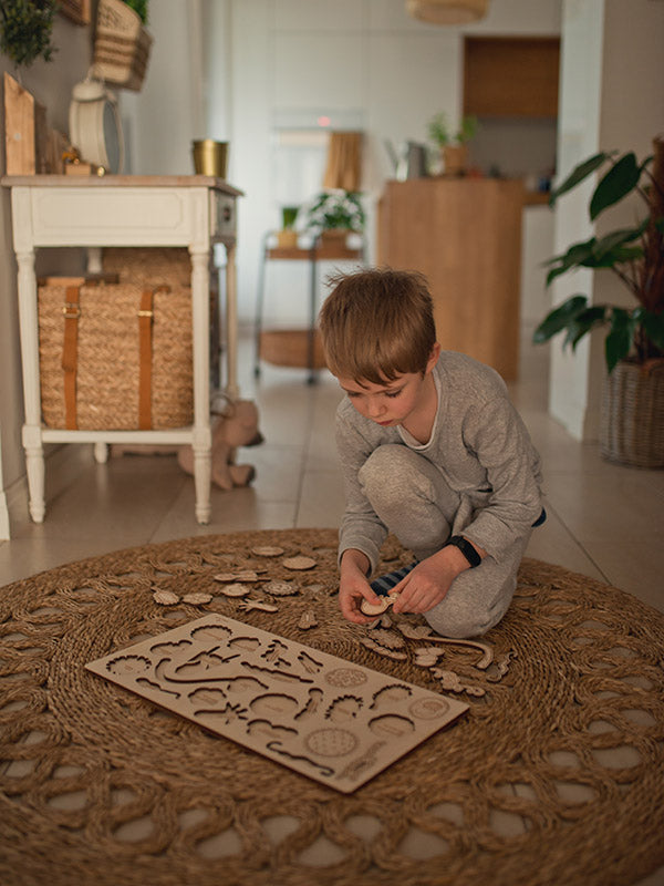 Stuka Puka - Catch A Cold - Bacteria And Virus Wooden Puzzle