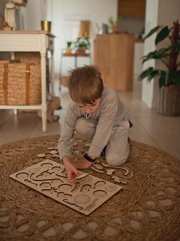 Stuka Puka - Catch A Cold - Bacteria And Virus Wooden Puzzle