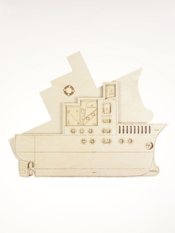 Stuka Puka - Ship Off - Ship Construction Wooden Puzzle