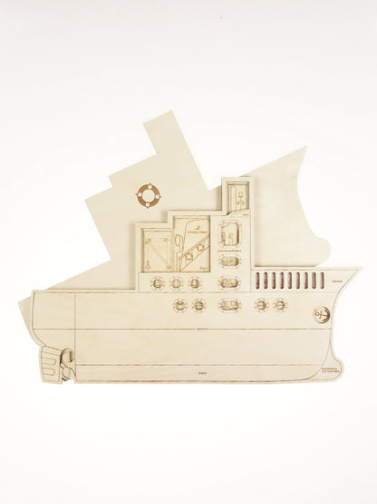 Stuka Puka - Ship Off - Ship Construction Wooden Puzzle