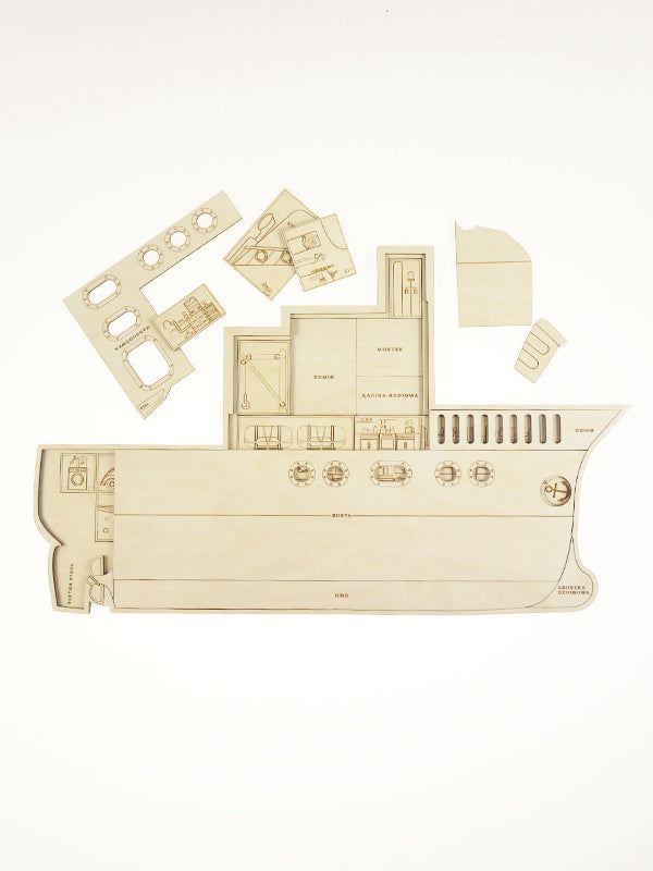 Stuka Puka - Ship Off - Ship Construction Wooden Puzzle