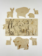 Stuka Puka - Oh My Deer Moose! Wooden Puzzle - Stuka Puka - littleyoyo.ca
