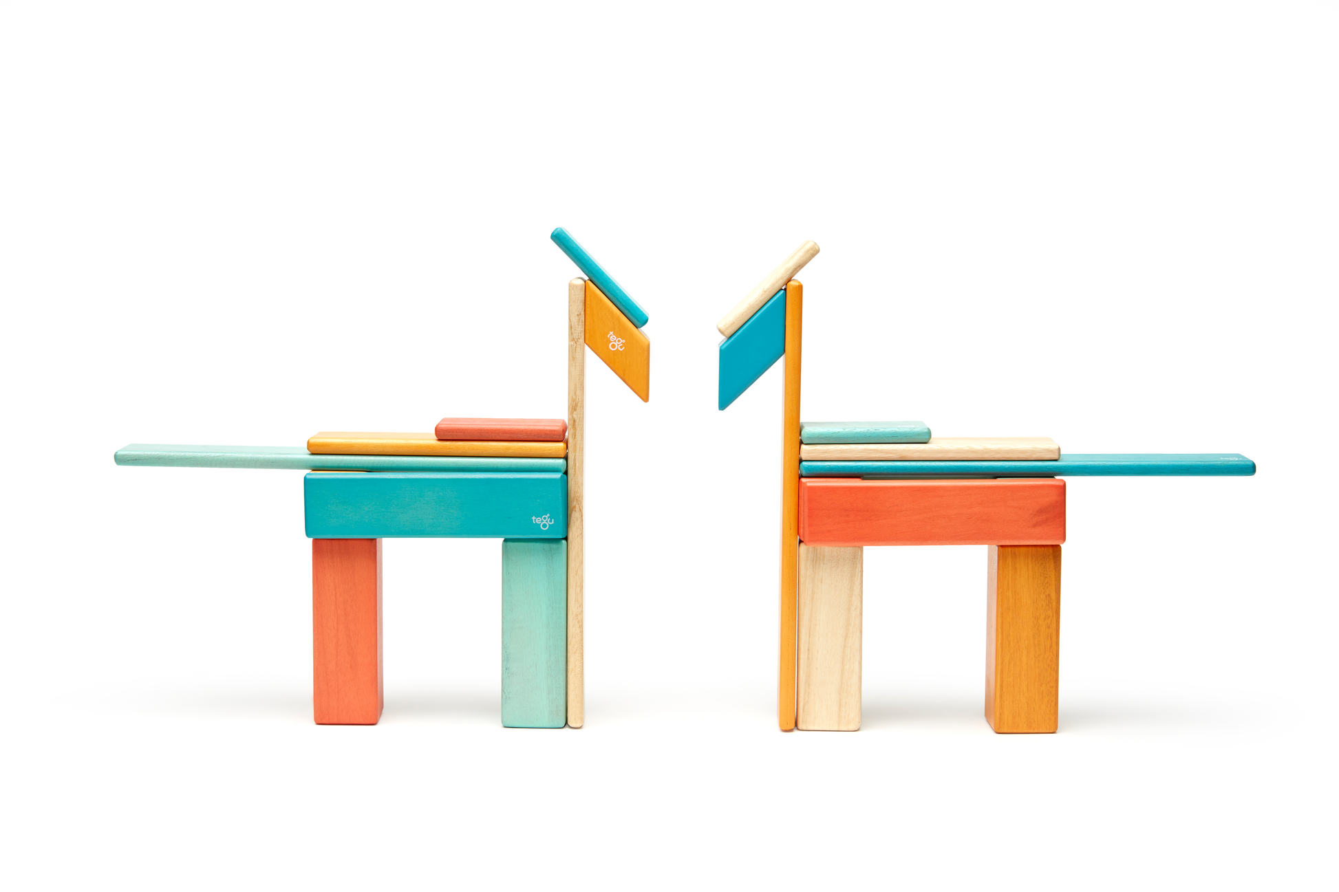 Tegu Magnetic Wooden Blocks Classic 24 Pieces Set littleyoyo