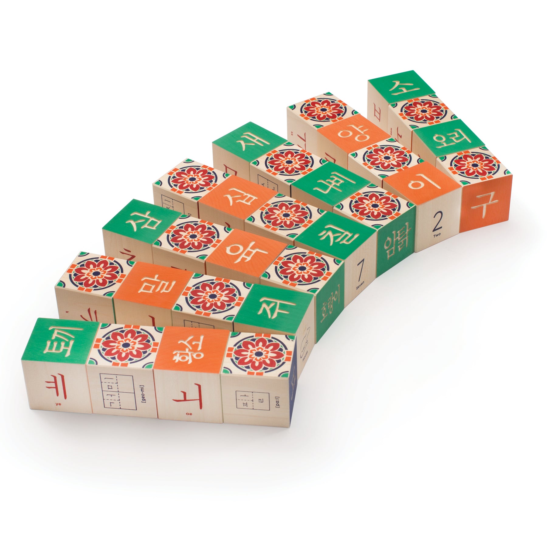 Uncle Goose - Korean Character Blocks - Uncle Goose - littleyoyo.ca