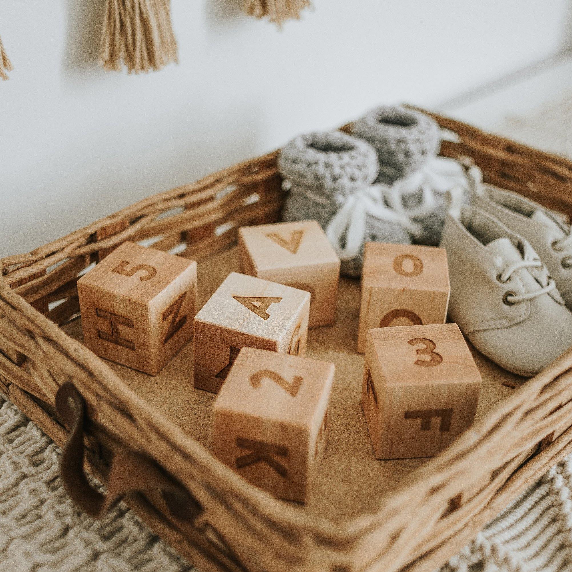 Gladfolk - Handcrafted Wooden Alphabet and Numeral Blocks - Gladfolk - littleyoyo.ca