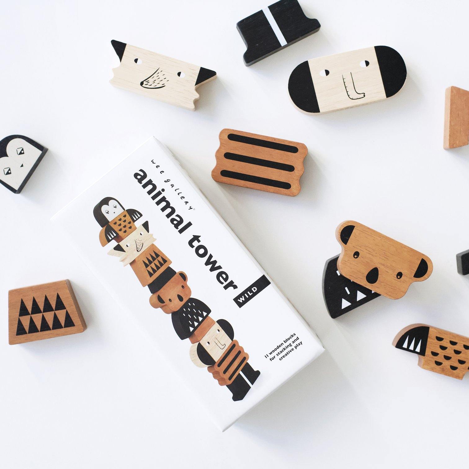 Wee Gallery - Animal Tower - Wee Gallery - littleyoyo.ca