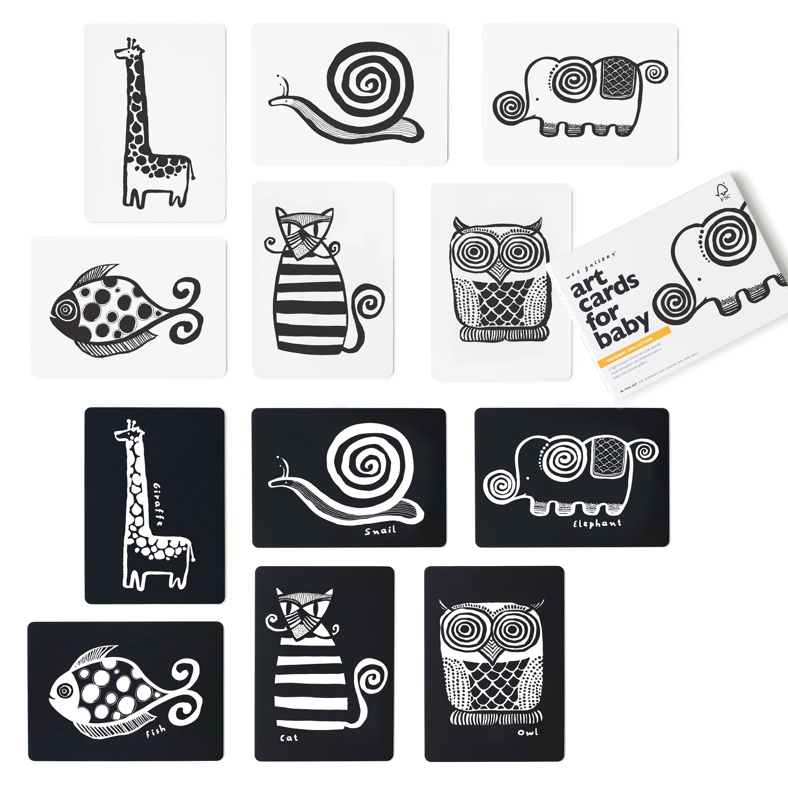 Wee Gallery - Art Cards For Baby - Original Collection - Wee Gallery - littleyoyo.ca