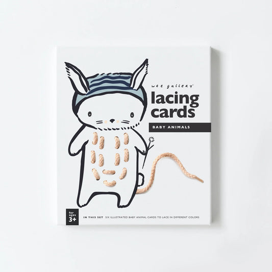 Wee Gallery - Lacing Cards - Baby Animals