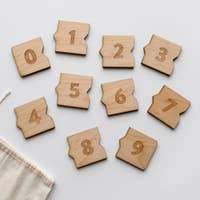 Gladfolk - Handcrafted Wooden Number Puzzle - Gladfolk - littleyoyo.ca