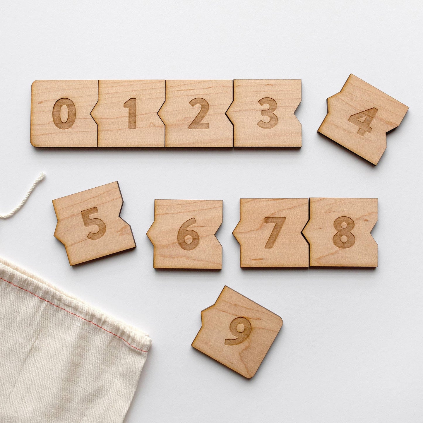 Gladfolk - Handcrafted Wooden Number Puzzle - Gladfolk - littleyoyo.ca
