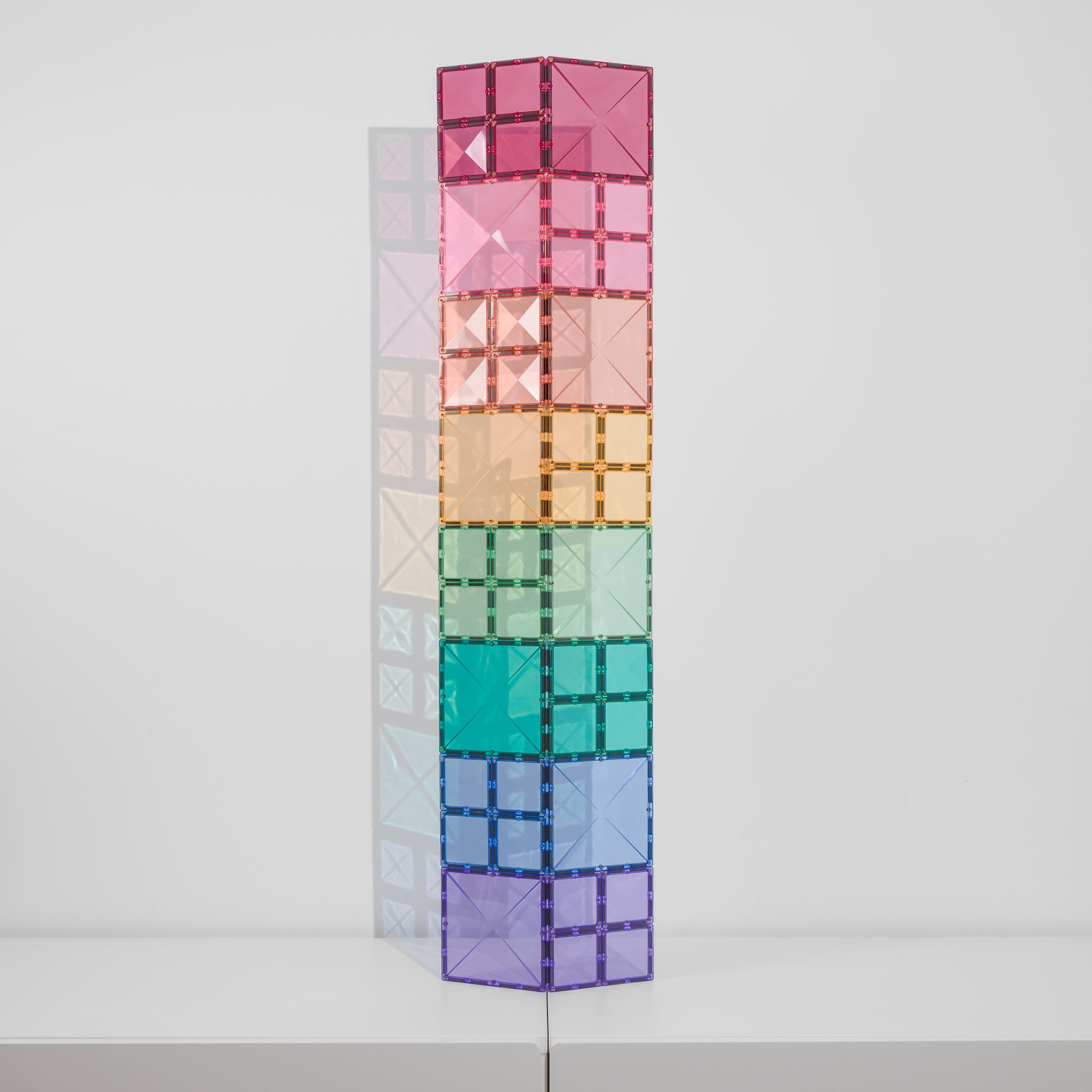 Connetix - Pastel Square Pack - 40 Piece Magnetic Tiles - Connetix - littleyoyo.ca