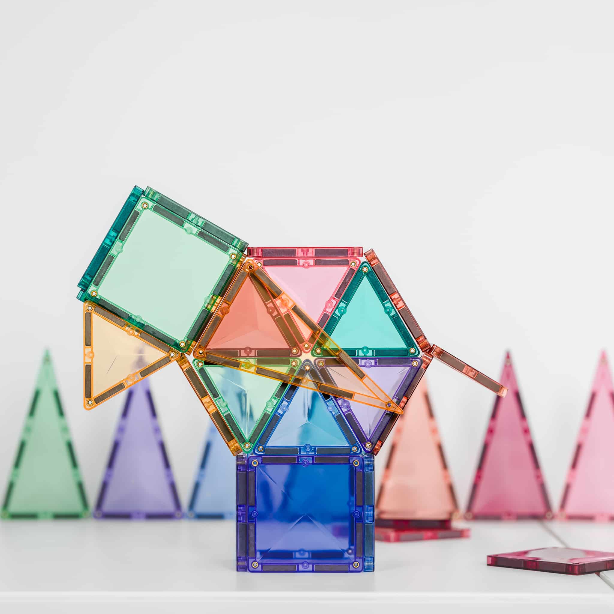 Connetix - Pastel Mini Pack - 32 Piece Magnetic Tiles - Connetix - littleyoyo.ca
