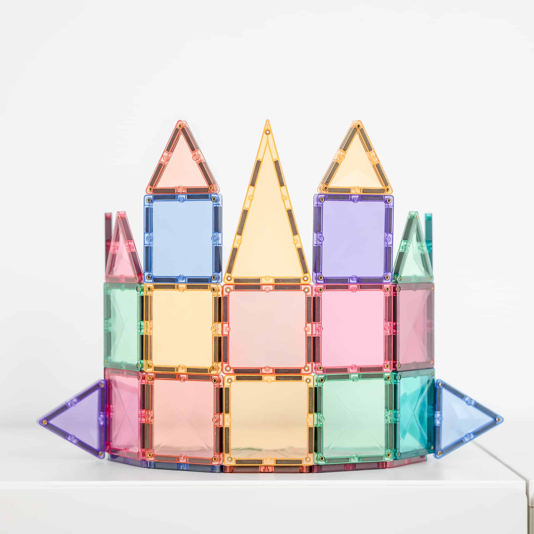 Connetix - Pastel Mini Pack - 32 Piece Magnetic Tiles - Connetix - littleyoyo.ca