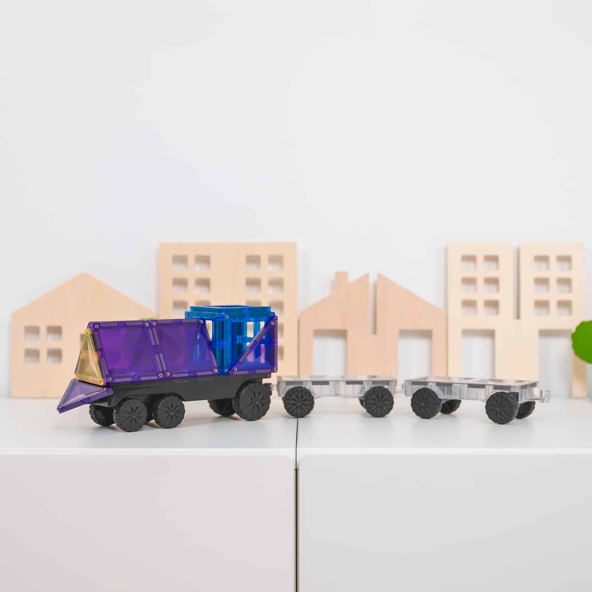 Connetix - Rainbow Transport Pack- 50 Piece Magnetic Tiles - Connetix - littleyoyo.ca