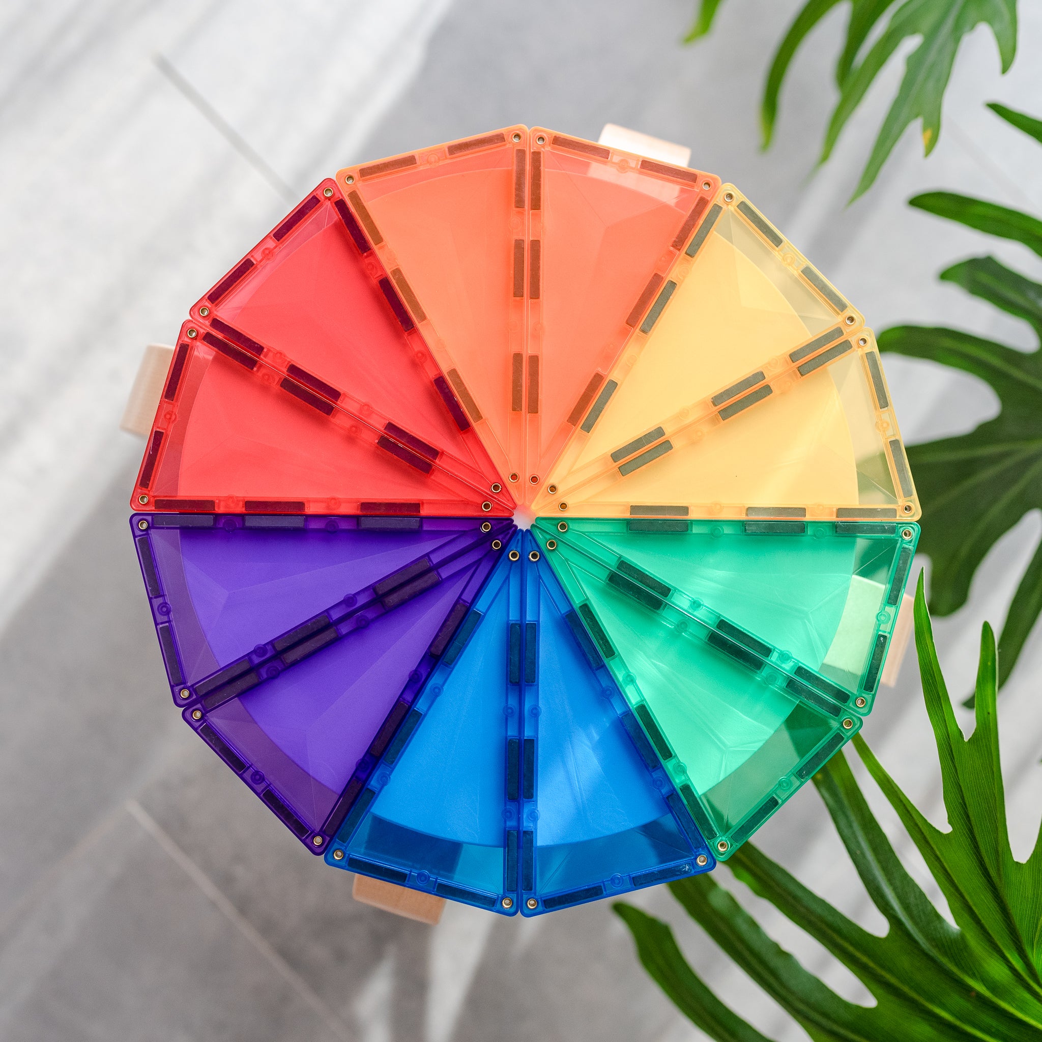 Connetix - Rainbow Geometry Pack - 30 Piece Magnetic Tiles - Connetix - littleyoyo.ca
