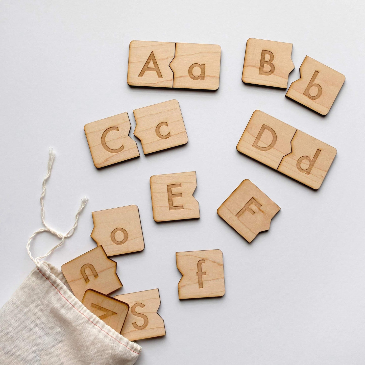 Gladfolk - Handcrafted Wooden Alphabet Puzzle - Gladfolk - littleyoyo.ca