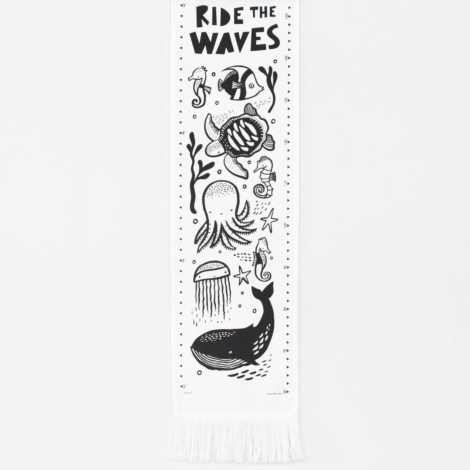 Wee Gallery - Canvas Growth Chart - Ocean - Wee Gallery - littleyoyo.ca