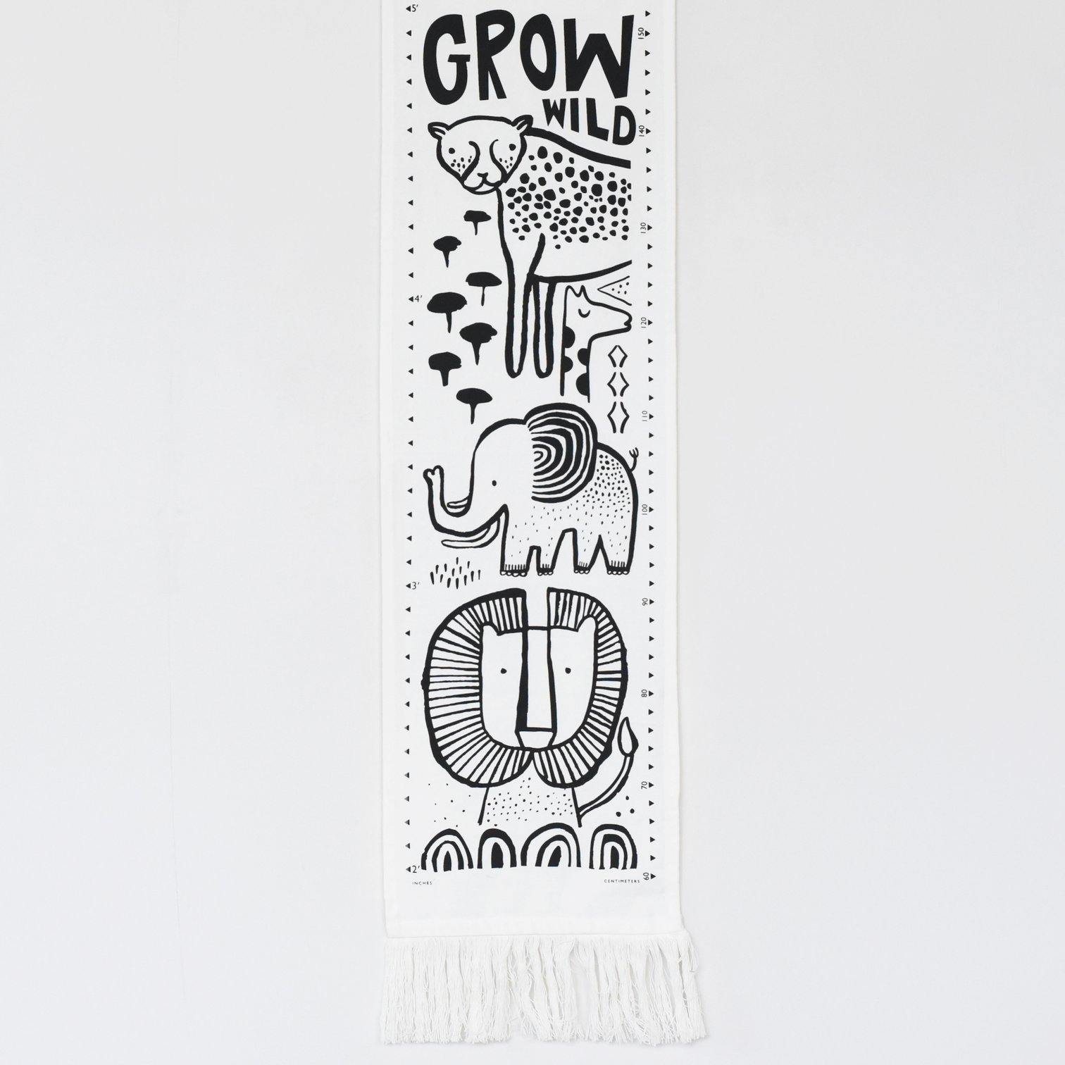 Wee Gallery - Canvas Growth Chart - Safari - Wee Gallery - littleyoyo.ca