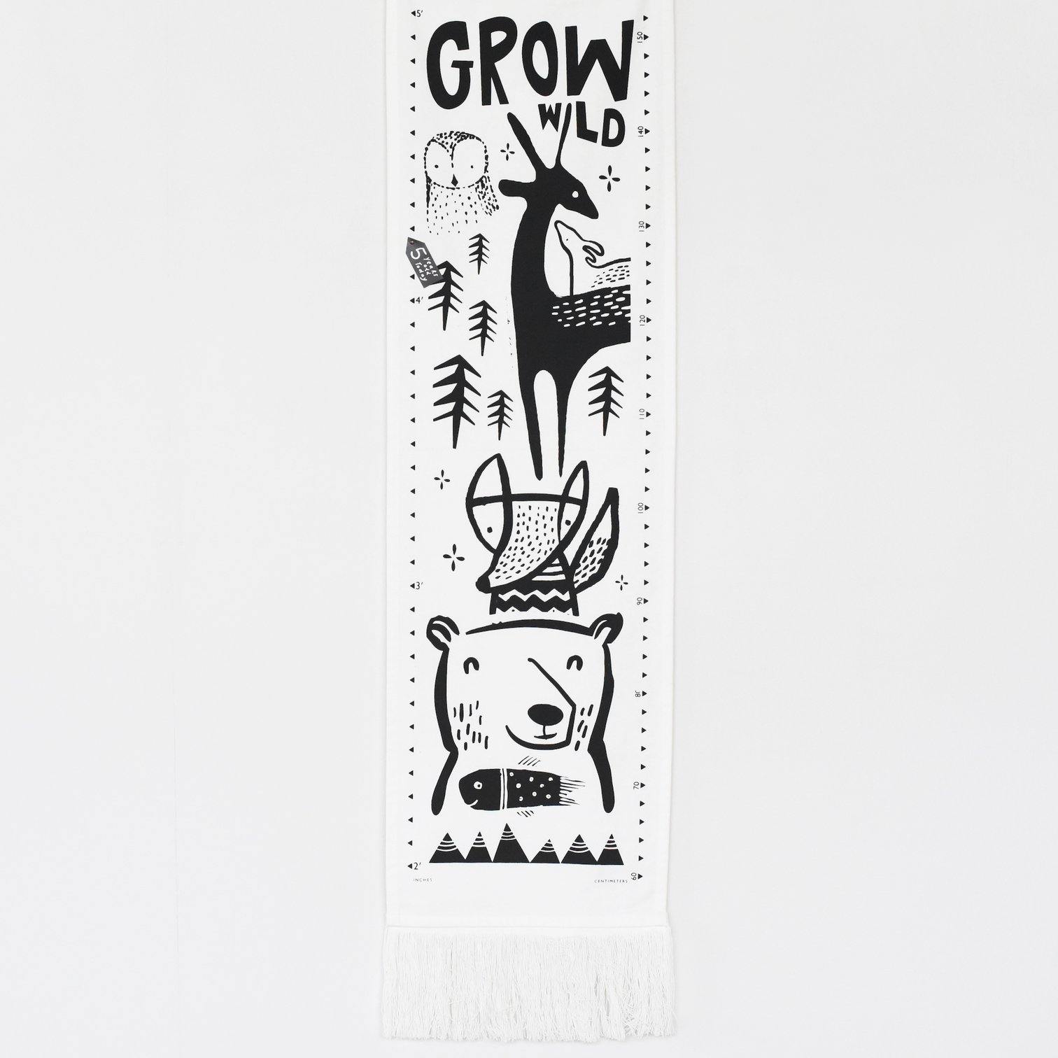 Wee Gallery - Canvas Growth Chart - Woodland - Wee Gallery - littleyoyo.ca