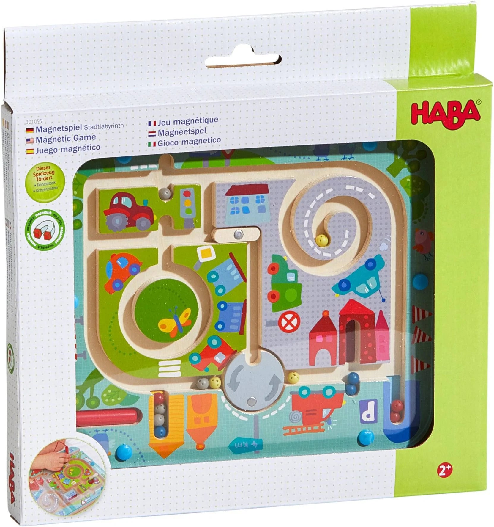 HABA - Magnetic Game Town Maze - HABA - littleyoyo.ca