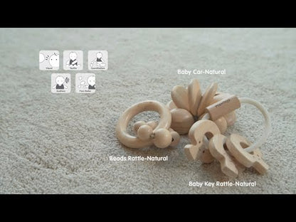 PlanToys - Beads Rattle - Natural