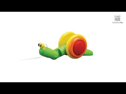 PlanToys - Pull Along Snail - Classic